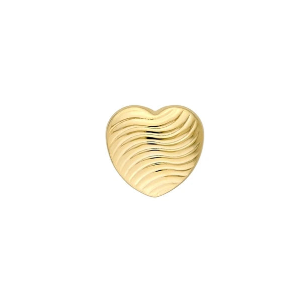 Heart Wave Pattern Stud Earrings