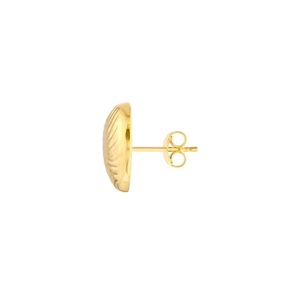 Heart Wave Pattern Stud Earrings