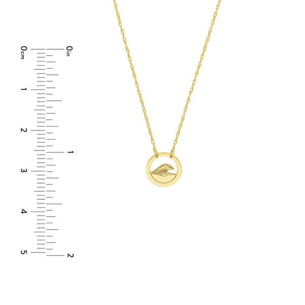 So You Wave Open Circle Necklace