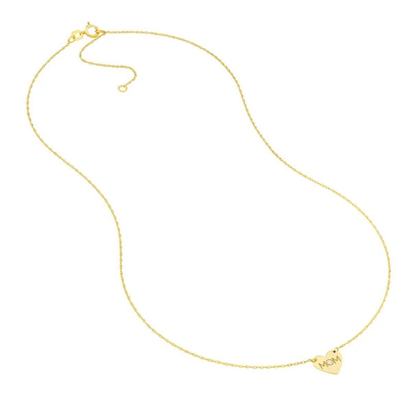 So You MOM Heart with Diamond Necklace