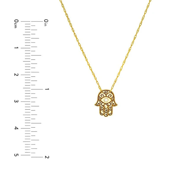 So You Diamond Hamsa Necklace