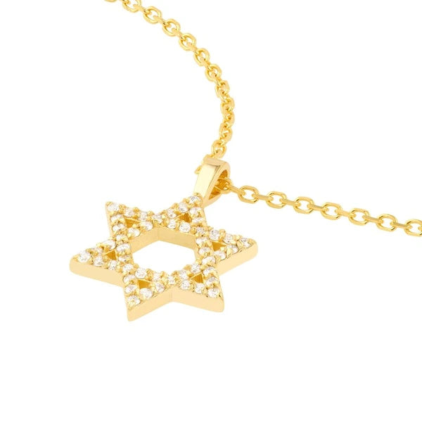1/4tcw Diamond Star of David Necklace