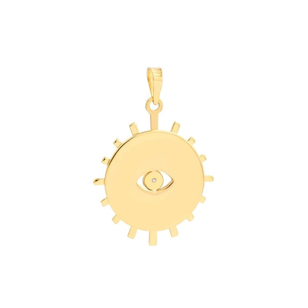 3pt Diamond Eye Stick Frame Pendant