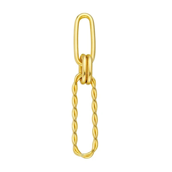 Polished and Twist Paper Clip Earrings