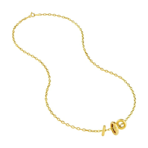 Diamond Circle Trio Necklace
