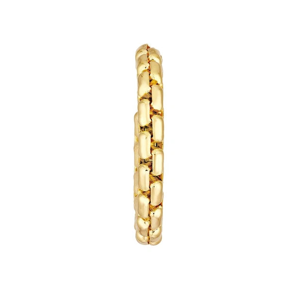 Round Box Large Open Hoop Earrings