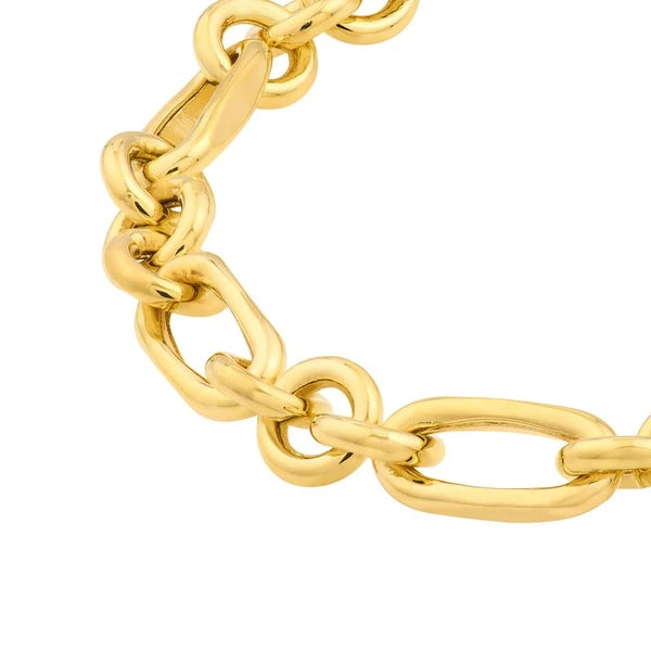 Hollow Rolo Oval Link (3+1) Bracelet