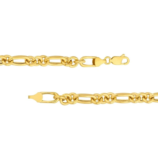 Hollow Rolo Oval Link (3+1) Bracelet