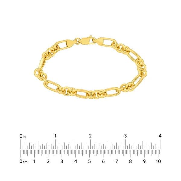 Hollow Rolo Oval Link (3+1) Bracelet