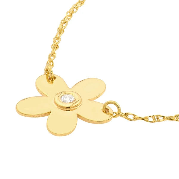 So You Diamond Flower Necklace