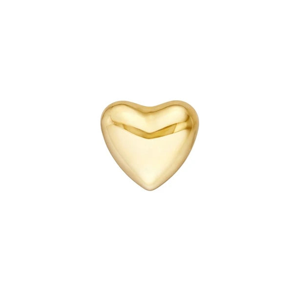 Puff Heart Polished Earrings