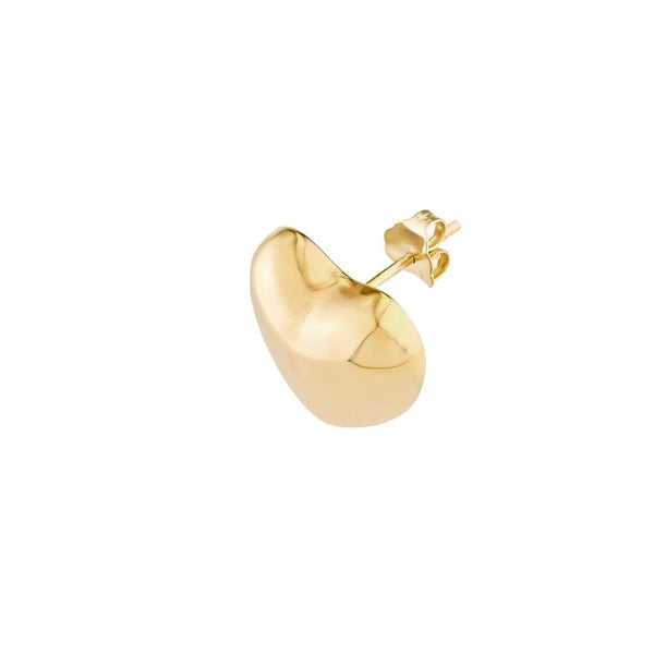 Puff Heart Polished Earrings