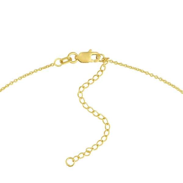 Double Oval Link Pendant Necklace
