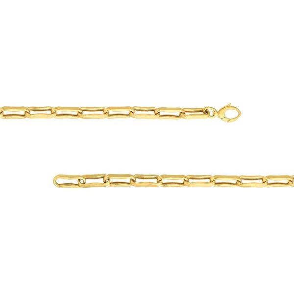 Oval Pinched Link Bracelet