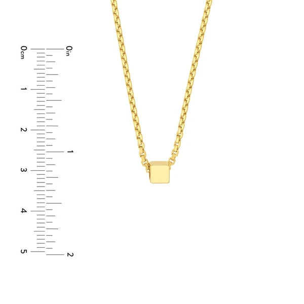Engravable Square Necklace