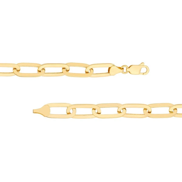 Polished Oval Link Bracelet