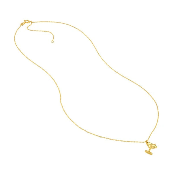 So You Martini Charm Necklace