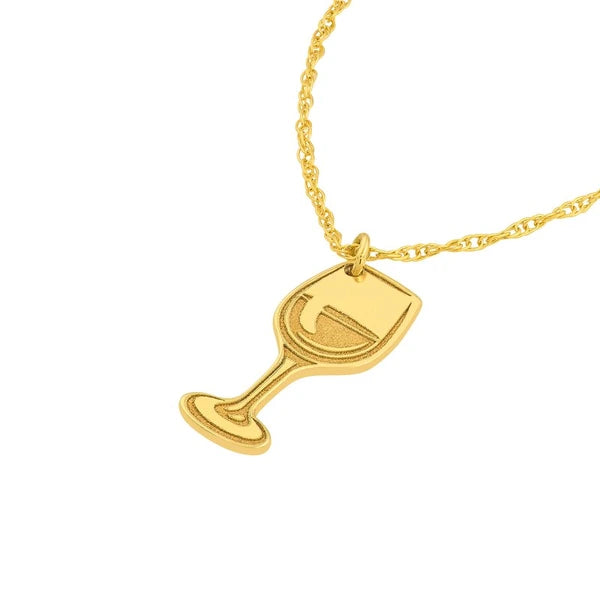So You Cocktail Glass Charm Necklace