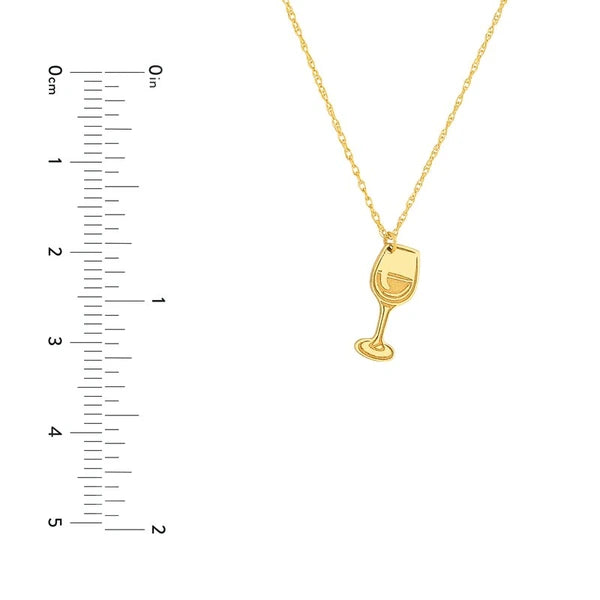So You Cocktail Glass Charm Necklace
