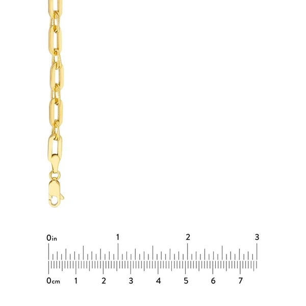 Textured 2+1 Hollow Link Necklace