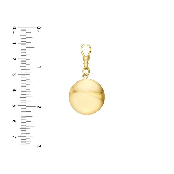 Puffy Disc Pendant