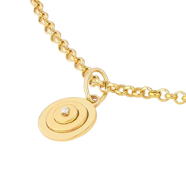 1.5pt Diamond Concentric Round Pendant