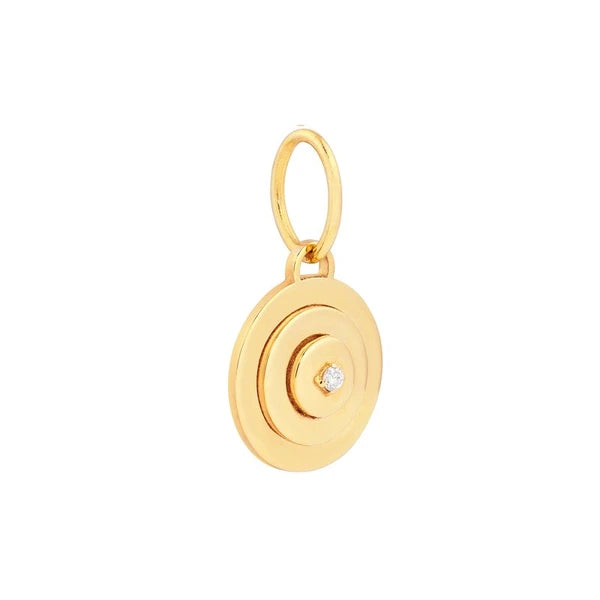 1.5pt Diamond Concentric Round Pendant