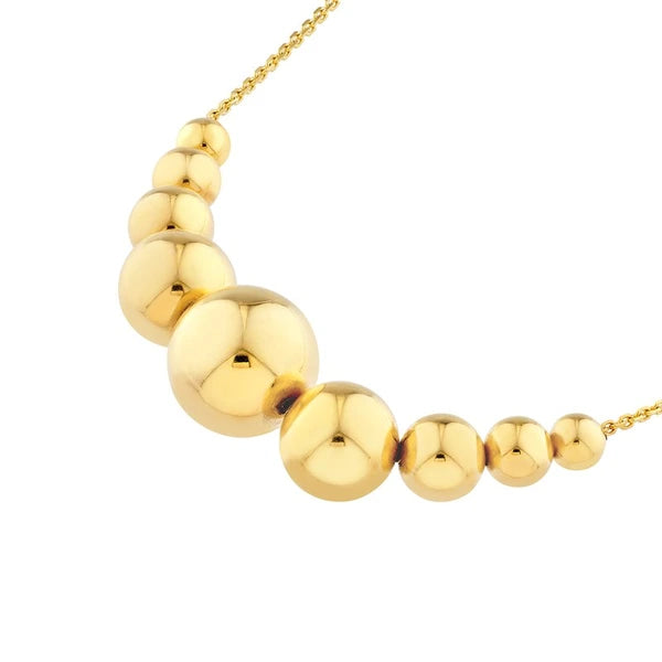 Gradient Round Bead Necklace