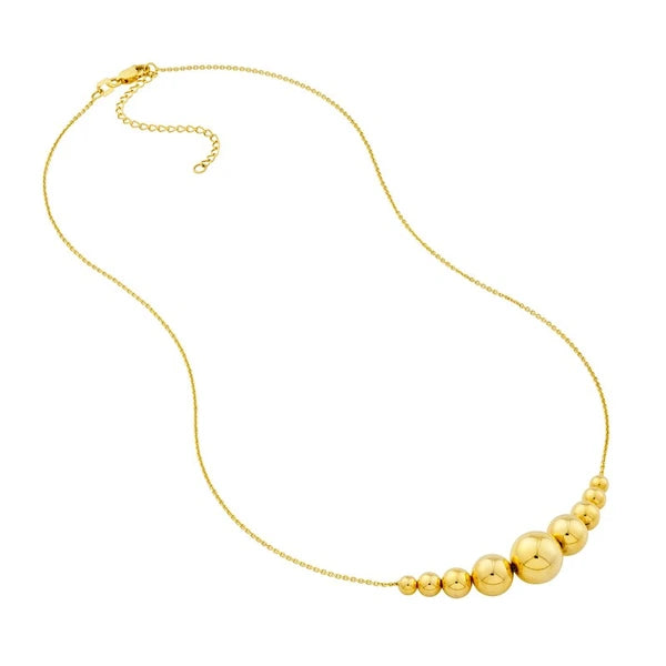 Gradient Round Bead Necklace