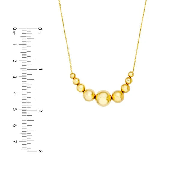 Gradient Round Bead Necklace