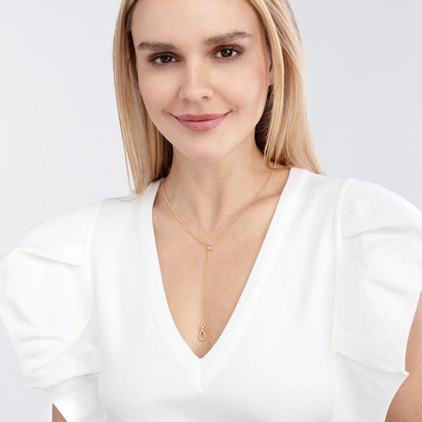 Pull Over Rolo Lariat Necklace