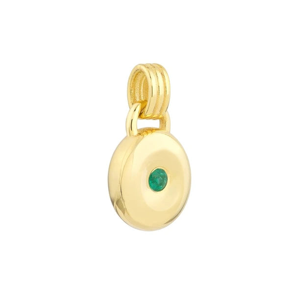 Emerald Round Pendant