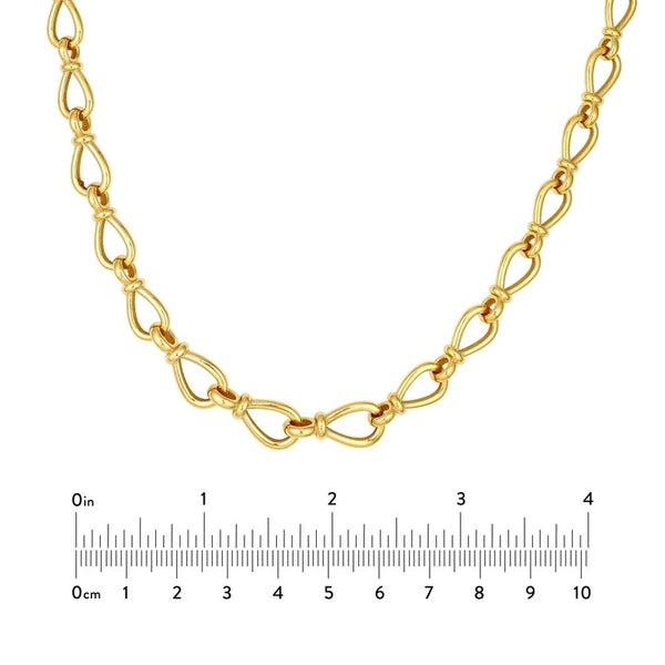 Graduated Teardrop Link Necklace