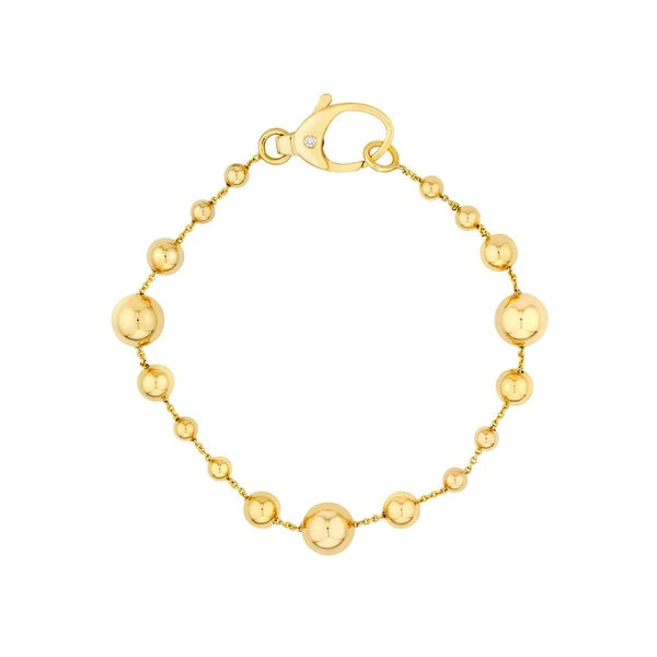 Diamond Bead Station Bracelet