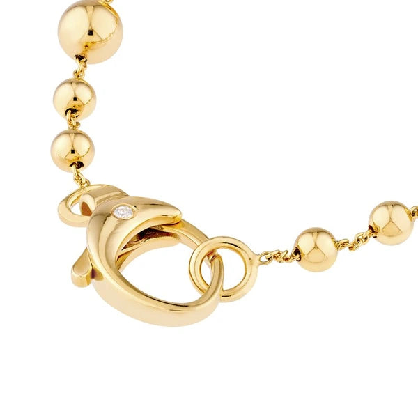 Diamond Bead Station Bracelet