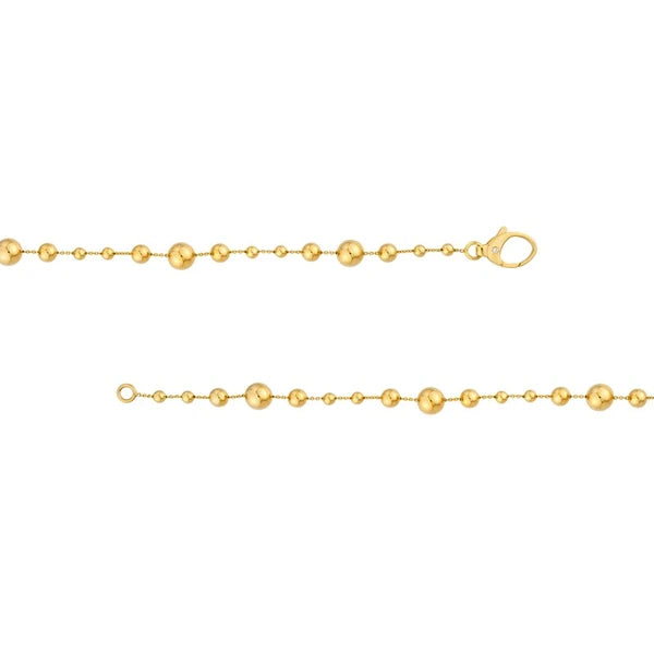 Diamond Bead Station Bracelet