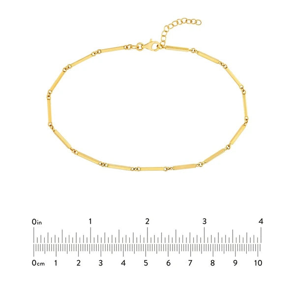 Bar Station Adjustable Anklet