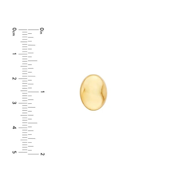 Puffy Oval Stud Earrings