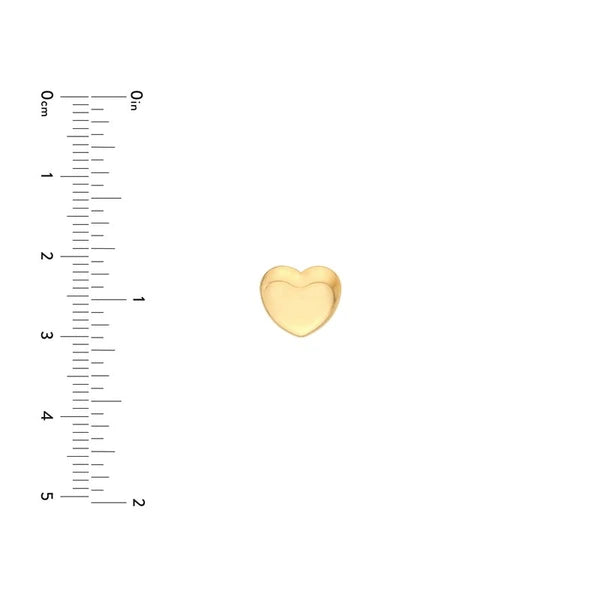 Puffy Heart Stud Earrings