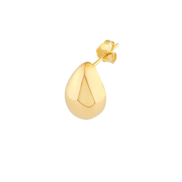 Puffy Teardrop Stud Earrings