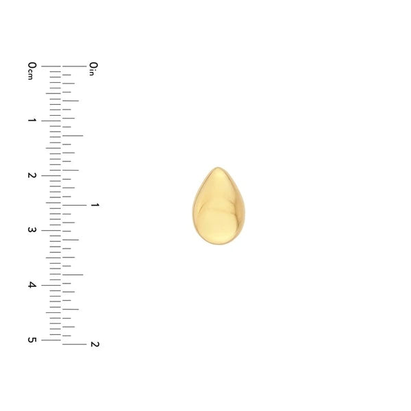 Puffy Teardrop Stud Earrings