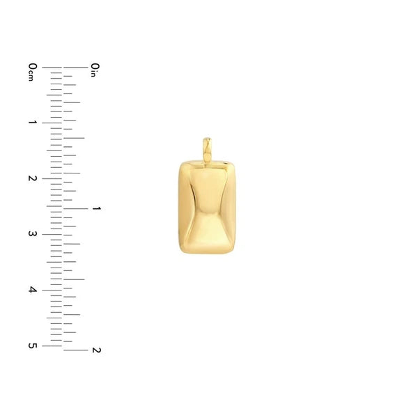 Puffy Rectangle Pendant