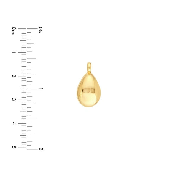 Puffy Teardrop Pendant