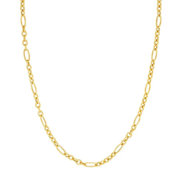 Hollow Polished Oval Link 5+1 Chain