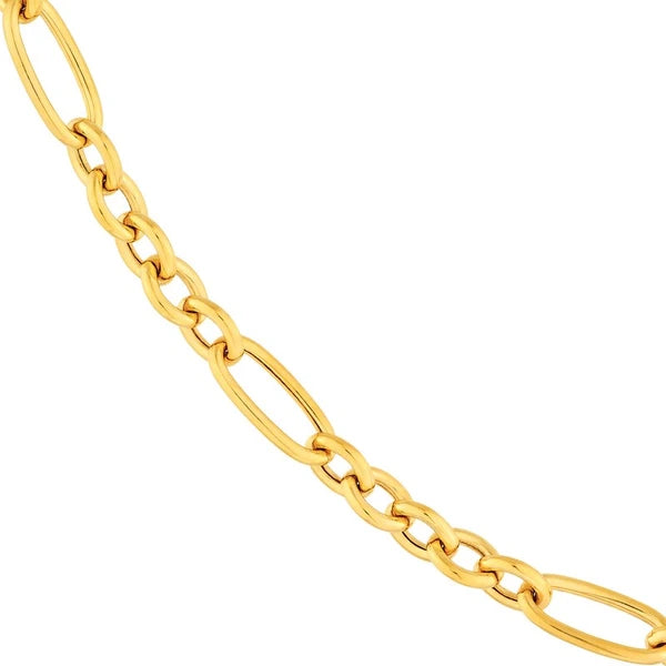 Hollow Polished Oval Link 5+1 Chain