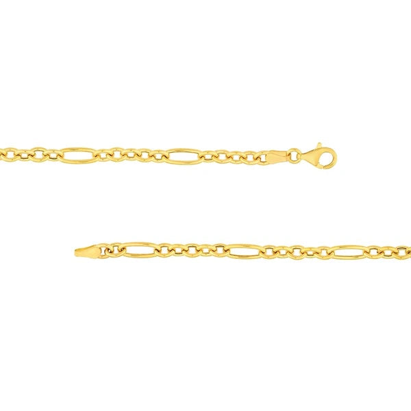 Hollow Polished Oval Link 5+1 Chain
