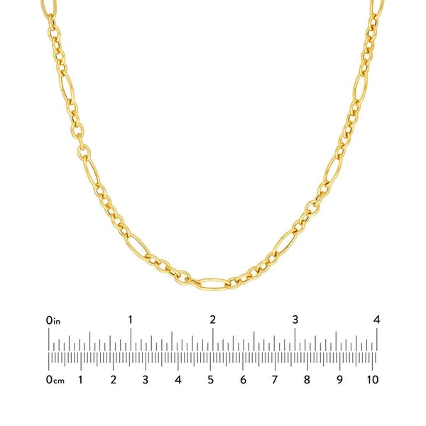 Hollow Polished Oval Link 5+1 Chain