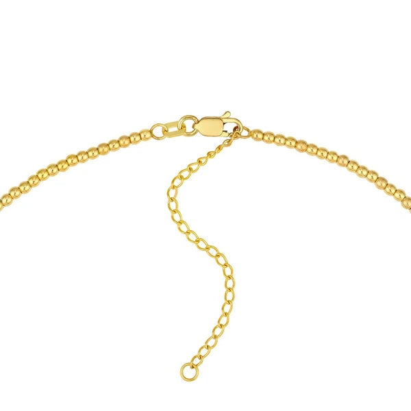 Graduated Bead Station Necklace