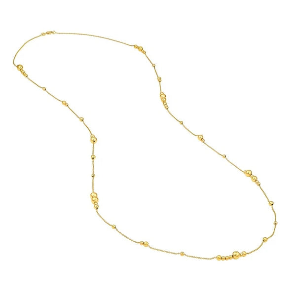Long and Lovely AlterN/Ating Beaded Necklace