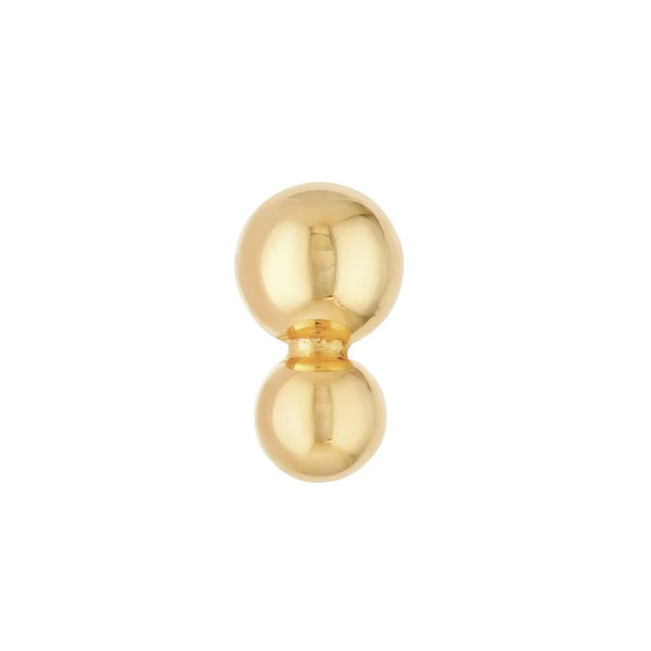 Double Bead Stud Earrings